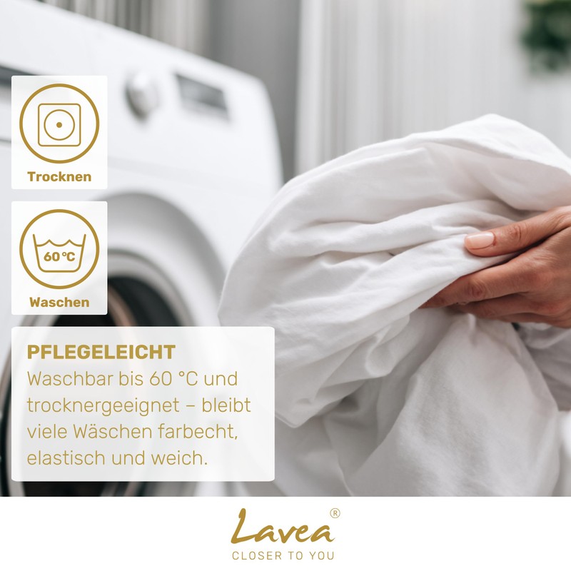 Lavea Jersey Fitted Sheet 180-200 x 200 cm - 40