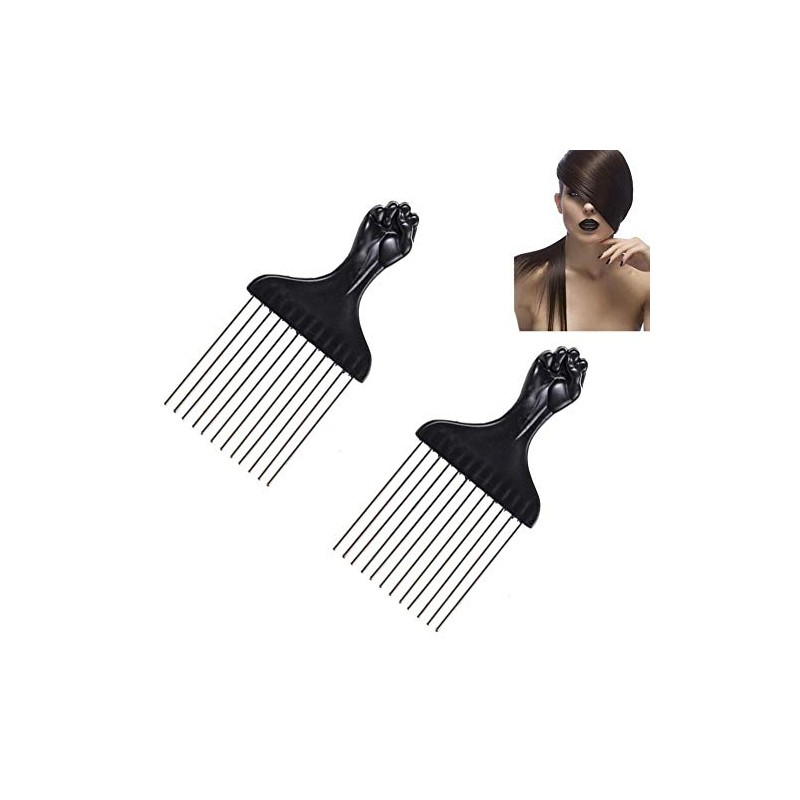 Afro - Cepillo de pelo rizado con inserto de cepillo