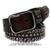 Laquest Men's Skull Studded Belt, Genuine Leather, Skull, Studs, Leather,