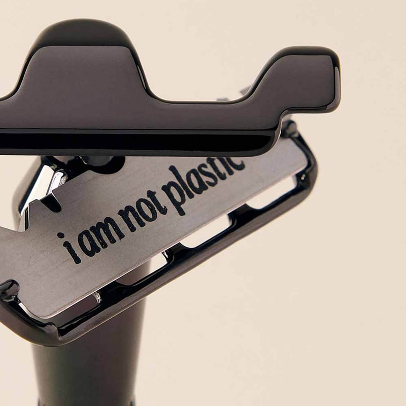 Leaf Shave Twig Razor + Blades - Chrome, 1 Razor