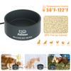 Fuliuna Large Heated Water Bowl, Outdoor Heated Dog Bowl with