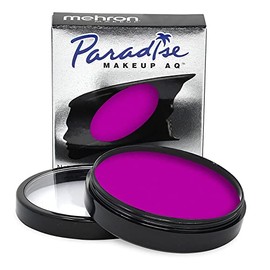 Mehron Makeup Paradise Makeup AQ Face & Body Paint (1.4 oz) (Nebula â Neon Purple/Purple UV)