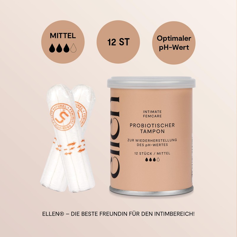 Ellen Probiotic tampon 12 pieces - medium