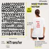 HiTransfer Iron on Letters for Clothing, 10 Sheets 1390 Pieces