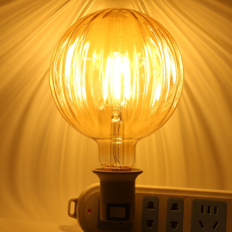 4W G125 Antique Bulb E27 WatermelonShape LED Filament Lamp Home