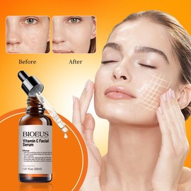 BIOEUS Vitamin C E Ferulic Acid Facial Serum, Vital Nutrients & Botanical Actives for Refreshment and Improve Skin Health, 30ml / 1.01oz - Specification: 1 pack