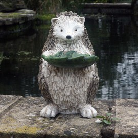 25 cm Standing Hatty Hedgehog Resin Garden Ornament …