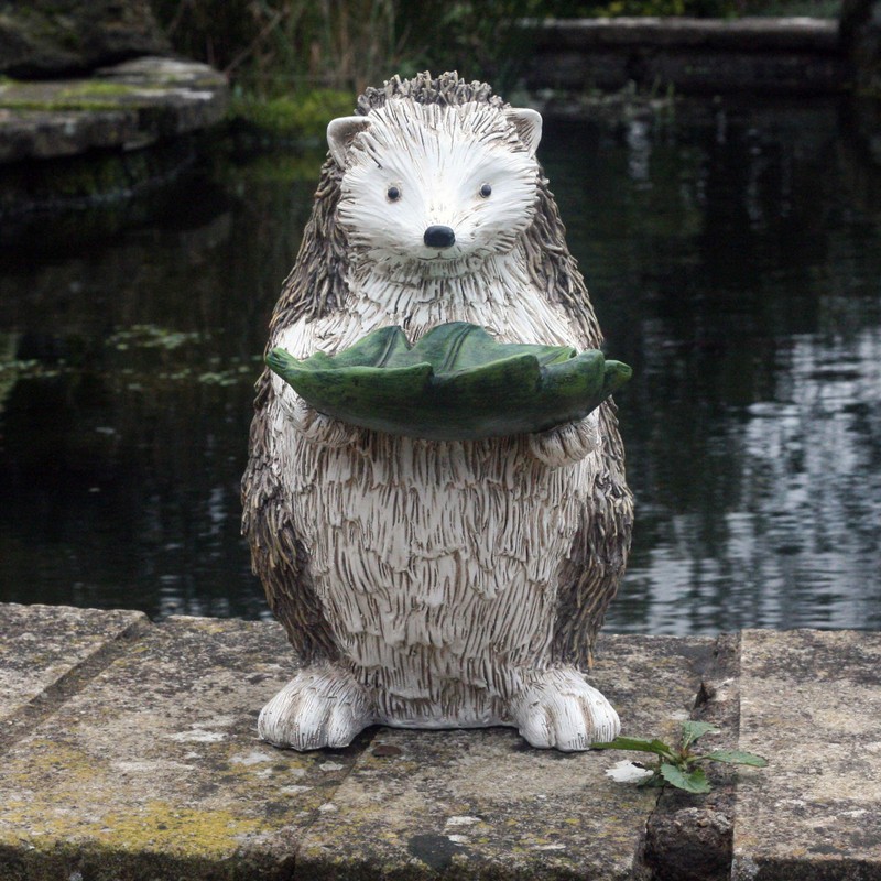 25 cm Standing Hatty Hedgehog Resin Garden Ornament …