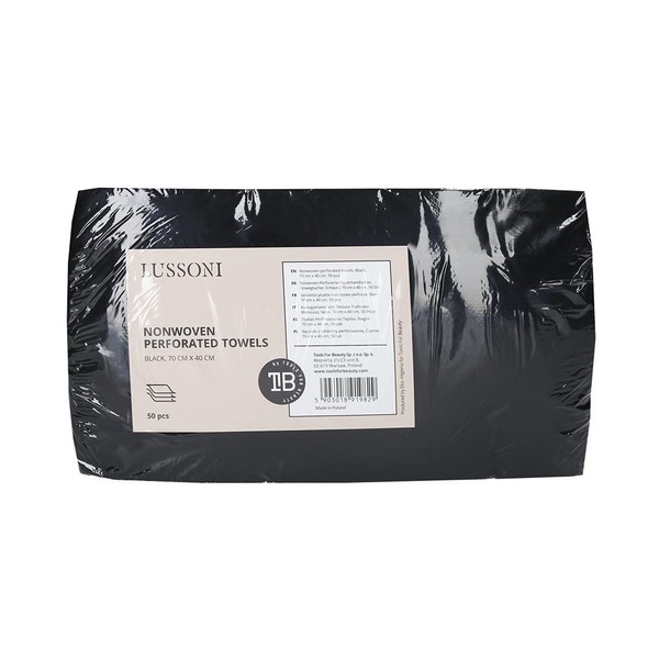 T4B Lussoni Disposable Paper Hand Towels Perforated Black 40 cm