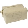 'Love Cats' Canvas Wash Bag/Makeup Case (CS00042759)