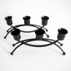 2 Pack Iron Candle Holder with Three Holes, Suitable for