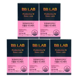 Nutrione BB Lab Probiotics W Inner Care Vaginal Derived Lactobacillus 30 Capsules 5ea / 뉴트리원 비비랩 프로바이오틱스 더블유W 이너케어 질유래 유산균 30캡슐 5개