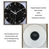 Constantplanet Big Wall Clock for Living Room Decor Marble Glass