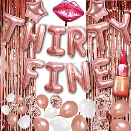 35th 39th 30th Birthday Decorations For Her 30th Birthday Balloons 30th Birthday Banner 30th Birthday Decorations For Women Happy Thirty Fine Birthday Decorations 39 35 30 Year Old Birthday