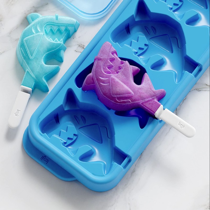 Zoku Shark Ice Pop Lolly Mould (4 Sticks) one stakable