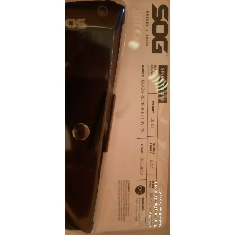 SOG FASTHAWK polished, axe.glass reinforced handle.wiht Sheath .