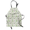 Ambesonne Jasmine Apron, Exotic Herbal Tea Concept Green Tea and