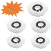 5PCS Microfiber Replacement Mop Head Spin Mop Head Replacement 5-Pack,