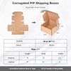 Corrugated Cardboard Shipping Boxes, 100x100x53mm Royal Mail Small Parcel PiP