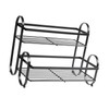 Metal Desktop Storage Rack 2 Tier Prevent Slip Multifunction Metal
