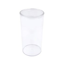 Gary Plastic Packaging Crystal Clear Hard Plastic Display Case for Collectibles, Clear Gift Box for Party Favors, 4 1/4" Dia. x 8 1/2" Tall, 4 Cylindrical Boxes, Made in USA