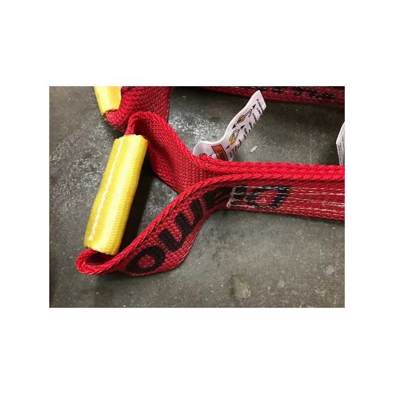 Baremotion 4-Pack RED Dog Bone Straps for 8-Point Tie Down