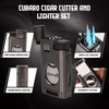 CUBARO Cigar Lighter with Guillotine Cutter – Triple Jet Torch