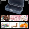 BENECREAT 4 Packs Rectangle Plastic Container Box, 18x7.5x4.7cm Clear Storage