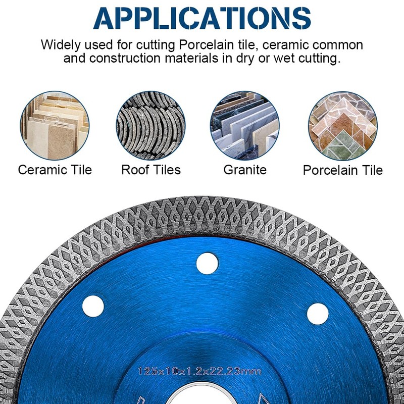 Flintronic Diamond Cutting Discs 125 mm, Diamond Cutting Disc, Tile