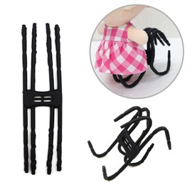 DOS-BLK Plush Toy Stand, Doll Stand, Black, Figure, Display, Smartphone Stand, Surprise Activity, 1 Piece