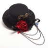 Blessume Women’s Steampunk Gear Mini Hat, Gothic Top Hat Hair