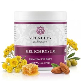 Vitality Extractos De Bálsamo De Helicriso - 170 Ml, Helichrysum Gymnocephalum, Cera De Abejas, Aceite De Almendras, Ultra Hidratante, Reparador De La Piel, Hidratación Corporal Completa