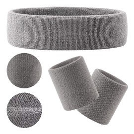 Hanerdun Sports Headband, Men's / Women's, Sweatbands, Forehead, Cotton Terry Headband, For Running, Biking, Jogging, Tennis and Football