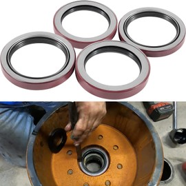 Replace for Dexter 010-051-00 370150BGO Trailer Bearings Races Seals Caps 10-51(370150BGO) Seals Kit Fit for Dexter 9K 10K GD Axles - ID 2.875'' x OD 3.880''