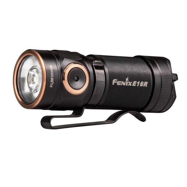 Fenix Flashlights, E Series LED Flashlight, Model 18, 750 Lumens, Rechargeable, Black