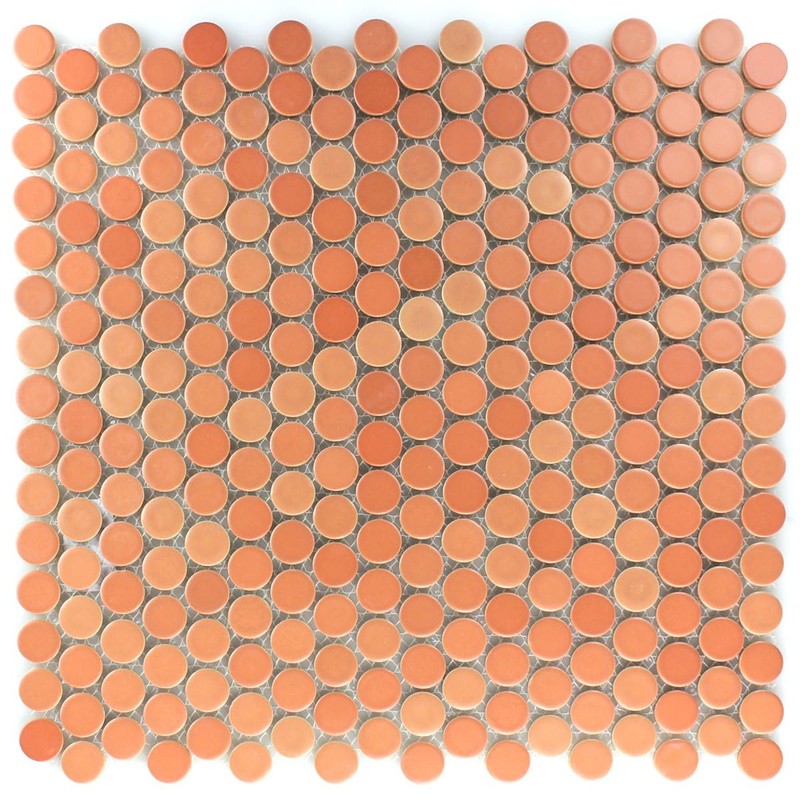 Ceramic Mosaic Knob Mosaic Tile Round Terracotta