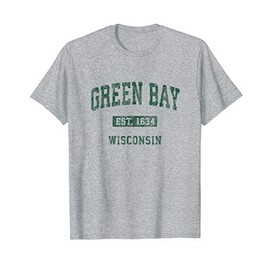 Green Bay Wisconsin WI Vintage Athletic Sports Design T-Shirt