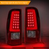 Mayello C-Tube LED Tail Lights RED For 2003-2006 Chevy Silverado