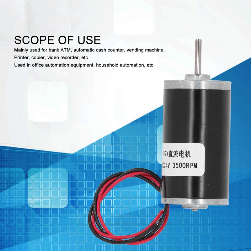DC Gear Motor Self Locking Aluminum Shell Brass Coil Strong