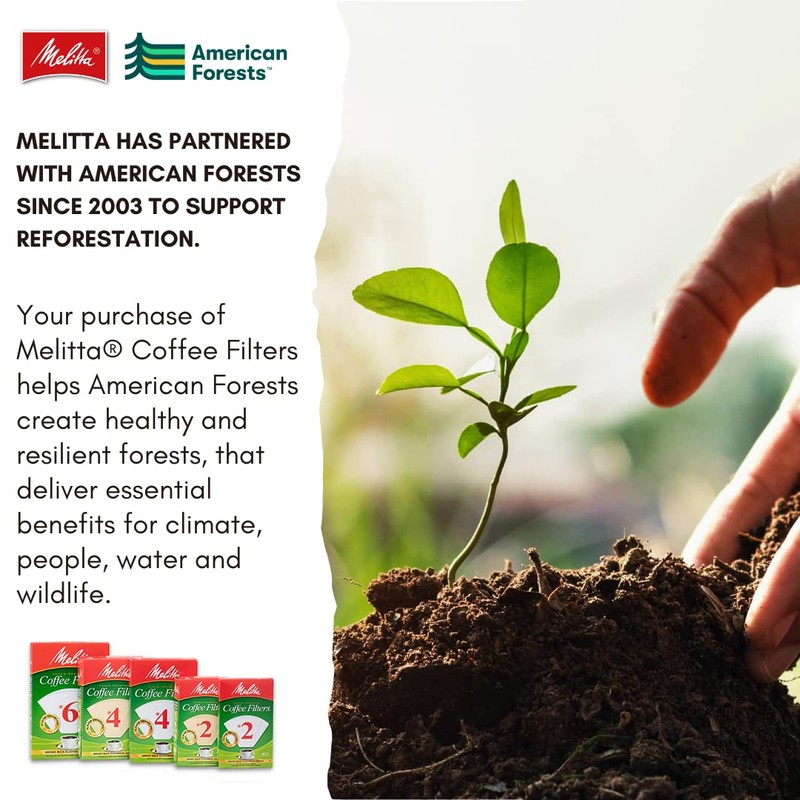 Melitta #1 Cone Coffee Filters, Natural Brown, 40 Count