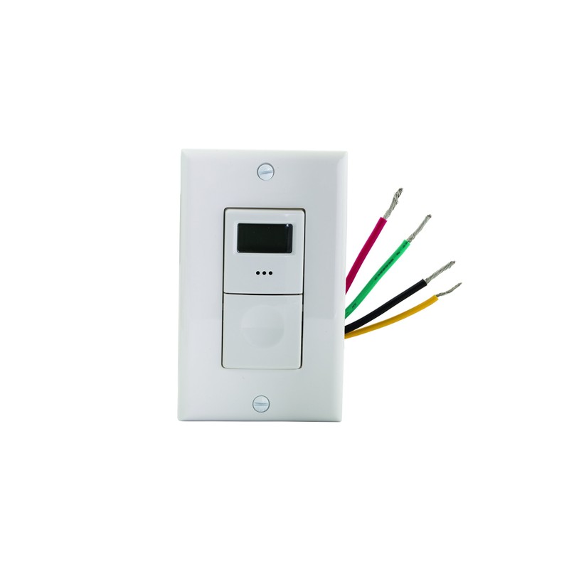 Timer, In-Wall, Digital, White