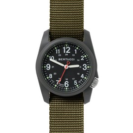 BERTUCCI® Field Watch - DX3 Field™ - Black Dial/Dk Olive Case/Defender Olive Nylon Band 11026