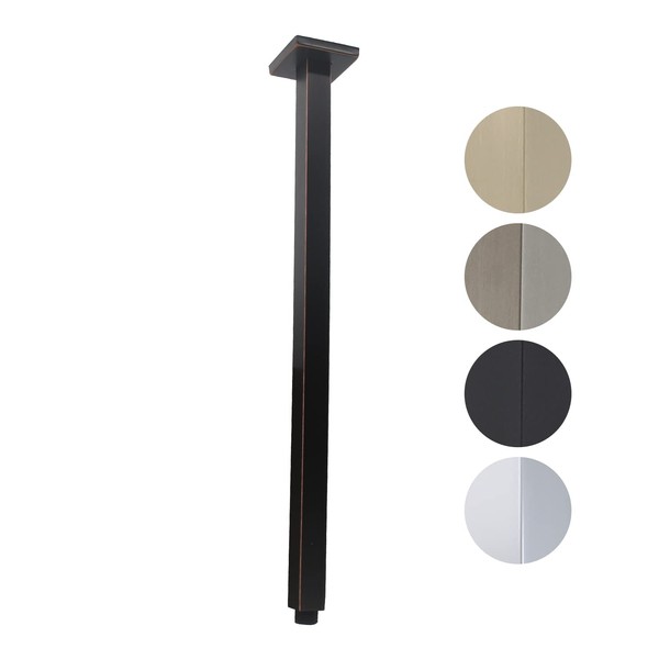 Drettyer Shower Arm with Flange 24 Inches Ceiling Mount Square