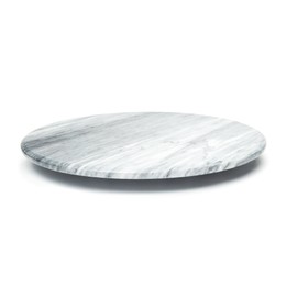 Fox Run 3840 Marble Lazy Susan, White
