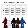 Cos2be Medieval Priest Monk Robe Hooded Cloak Wizard Sorcerer Cape