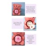 Oso Flor Rosa Eterna Joyero Regalo San Valentin Mama Collar