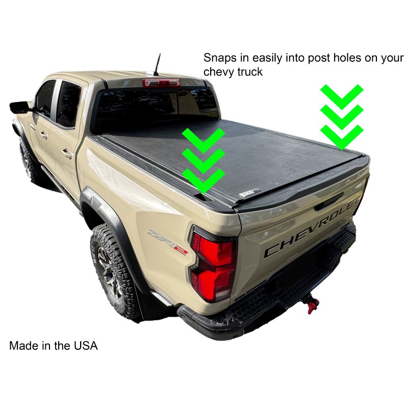 IgoBOOM Bed Rail Stake Pocket Covers Chevy Colorado ZR2 Truck