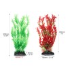 QWORK® 2 Pack Aquarium Artificial Plants, 12" Tall Plastic Decor
