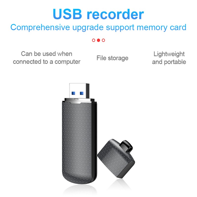 USB Flash Drive Voice Recorder Dual Modes Switching Digital Audio
