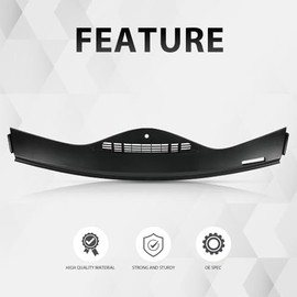 G-PLUS Dashboard Upper Dash Trim Defroster Vent Panel Bezel Compatible with Pontiac G6 2005 2006 2007 2008 2009 2010 10449598 Polished Finish Black